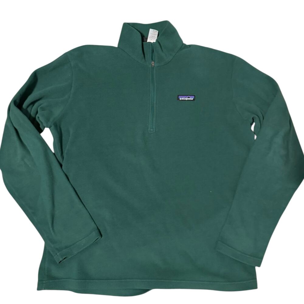 Patagonia Men's Synchilla Green 1/4 Zip Pullover Medium